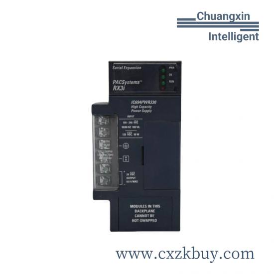 ge_fanuc_ic694pwr330_power_supply.jpg Emerson IC694PWR330RX3i High-Capacity Power Supply - 120/240 Vac 125 Vdc