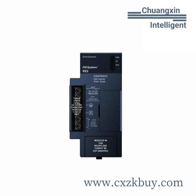 ge_ic694pwr330_power_supply-1.jpg Emerson IC694PWR330RX3i High-Capacity Power Supply - 120/240 Vac 125 Vdc