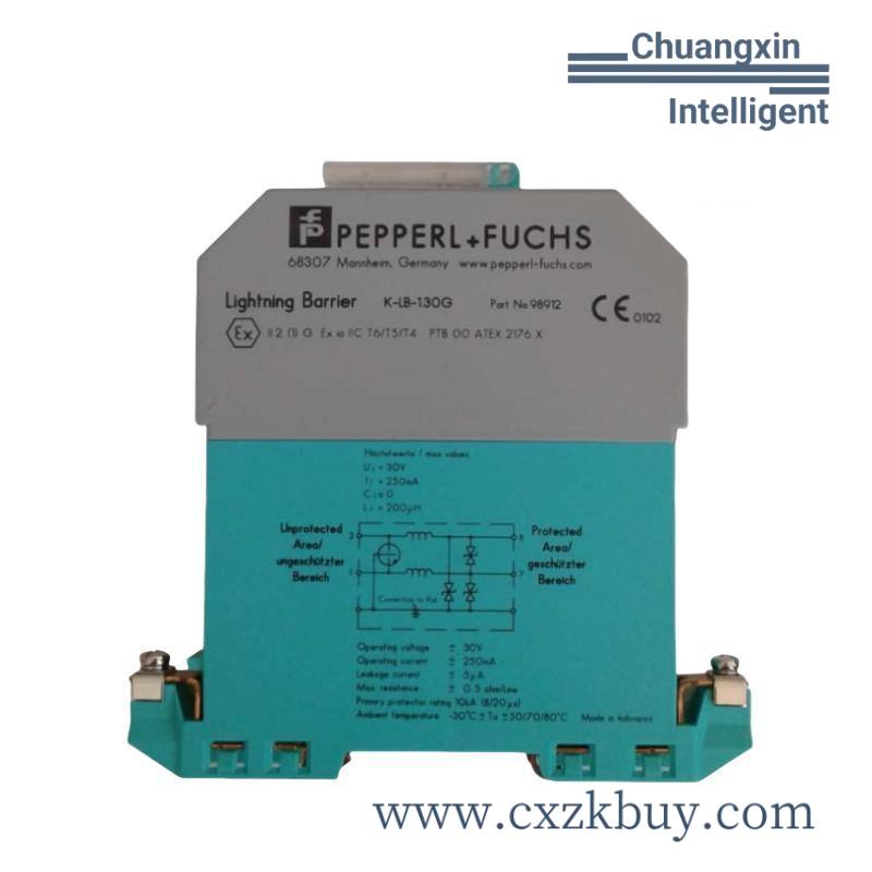 k-lb-1_30g_pepperlfuchs_surge_protection_barrier.jpg P+F K-LB-1.30G Surge Protection Barrier for Signal Line Security