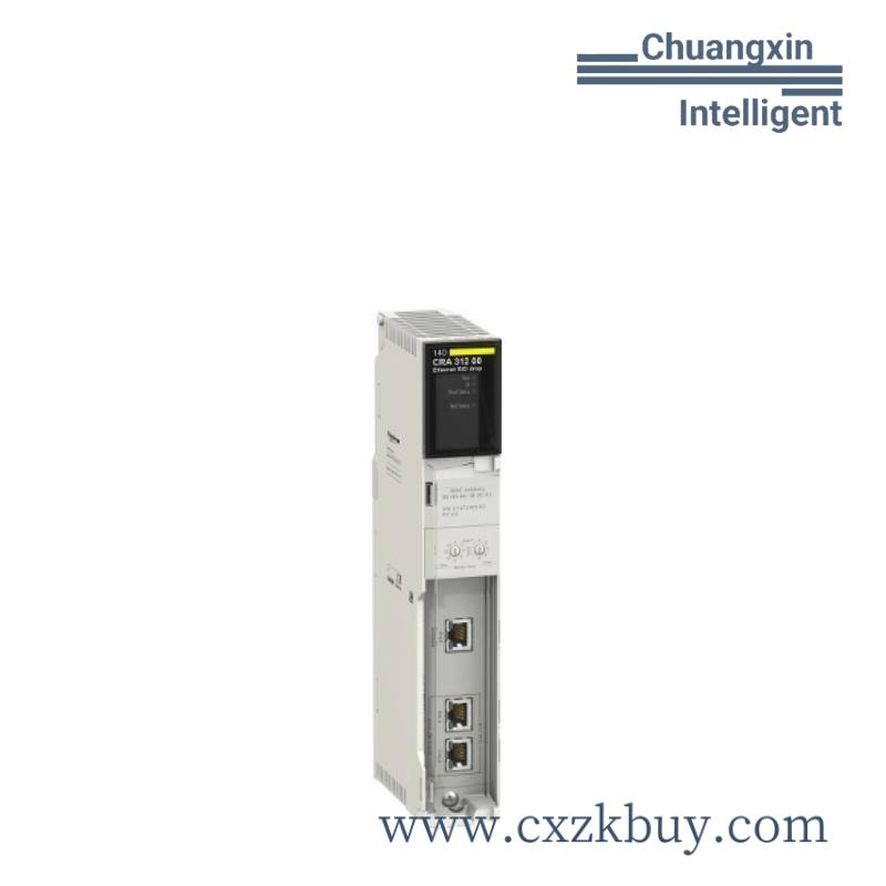 schneider_140cra31200_1.jpg Schneider 140CRA31200 Ethernet RIO Drop E/IP 1CH Adaptor Module