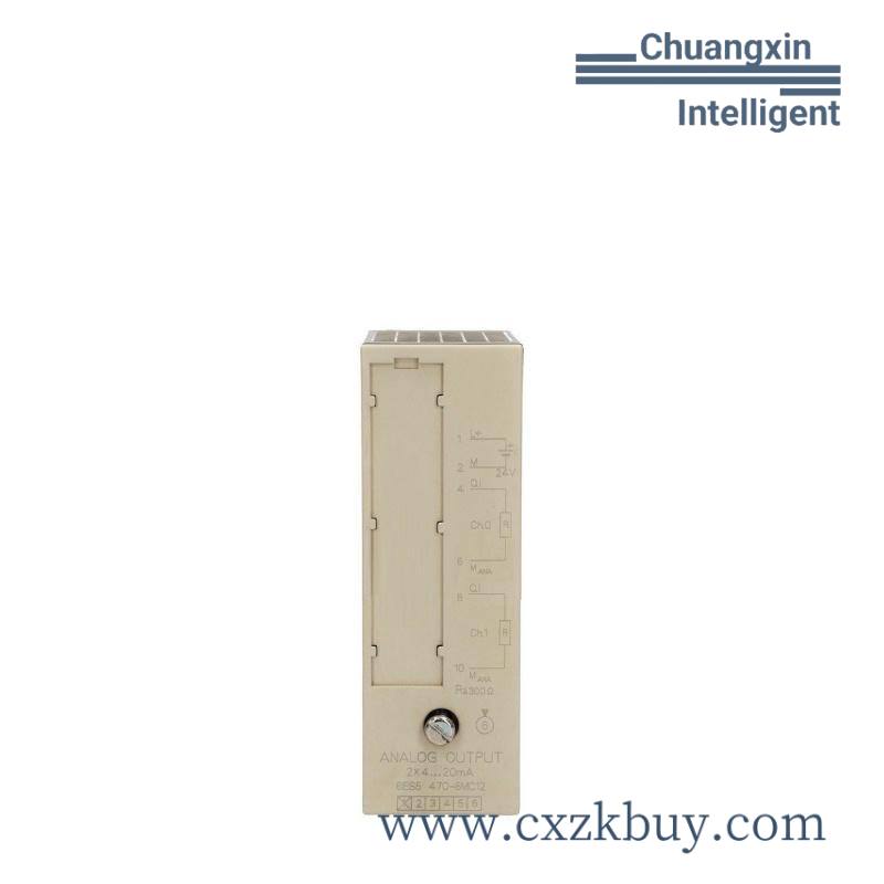 siemens_6es5470-8mc12.jpg Siemens 6ES5470-8MC12 SIMATIC S5 470-8 Analog Current Output Module, 2 Channels, 4-20mA
